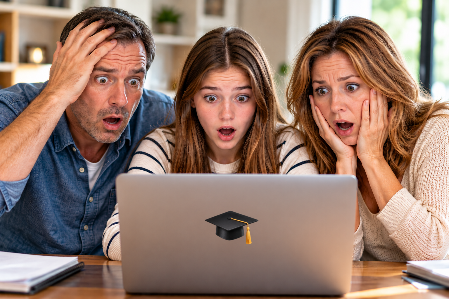 Shocked Family Celebrates Graduation News Shocked Family Celebrates Graduation News